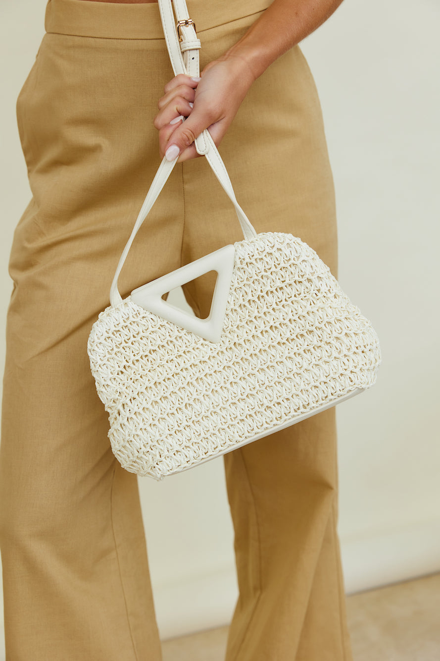 BILLINI Kylee Cross Body Bag Bone Crochet-Seaa Fashion