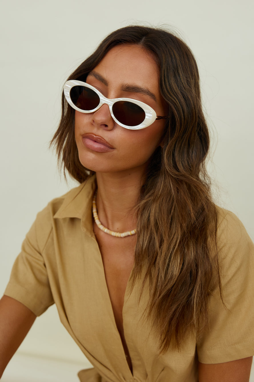 REALITY High Society Sunglasses Beige-Seaa Fashion