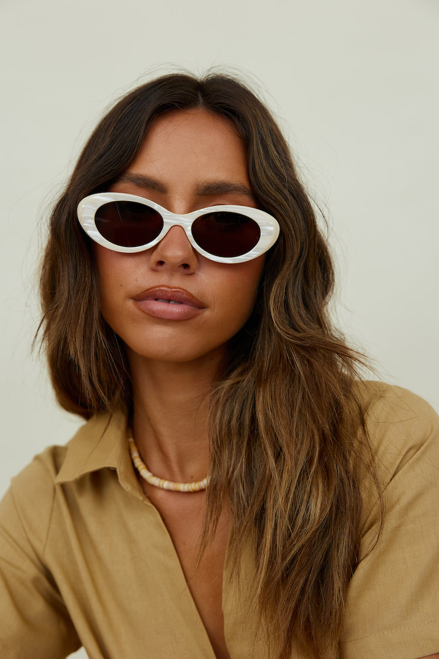 REALITY High Society Sunglasses Beige-Seaa Fashion