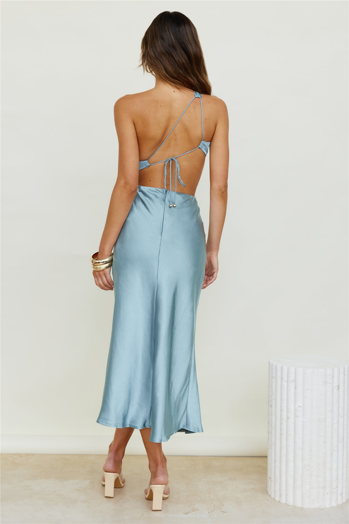 Evening Stars Midi Dress Light Blue-Seaa Fashion