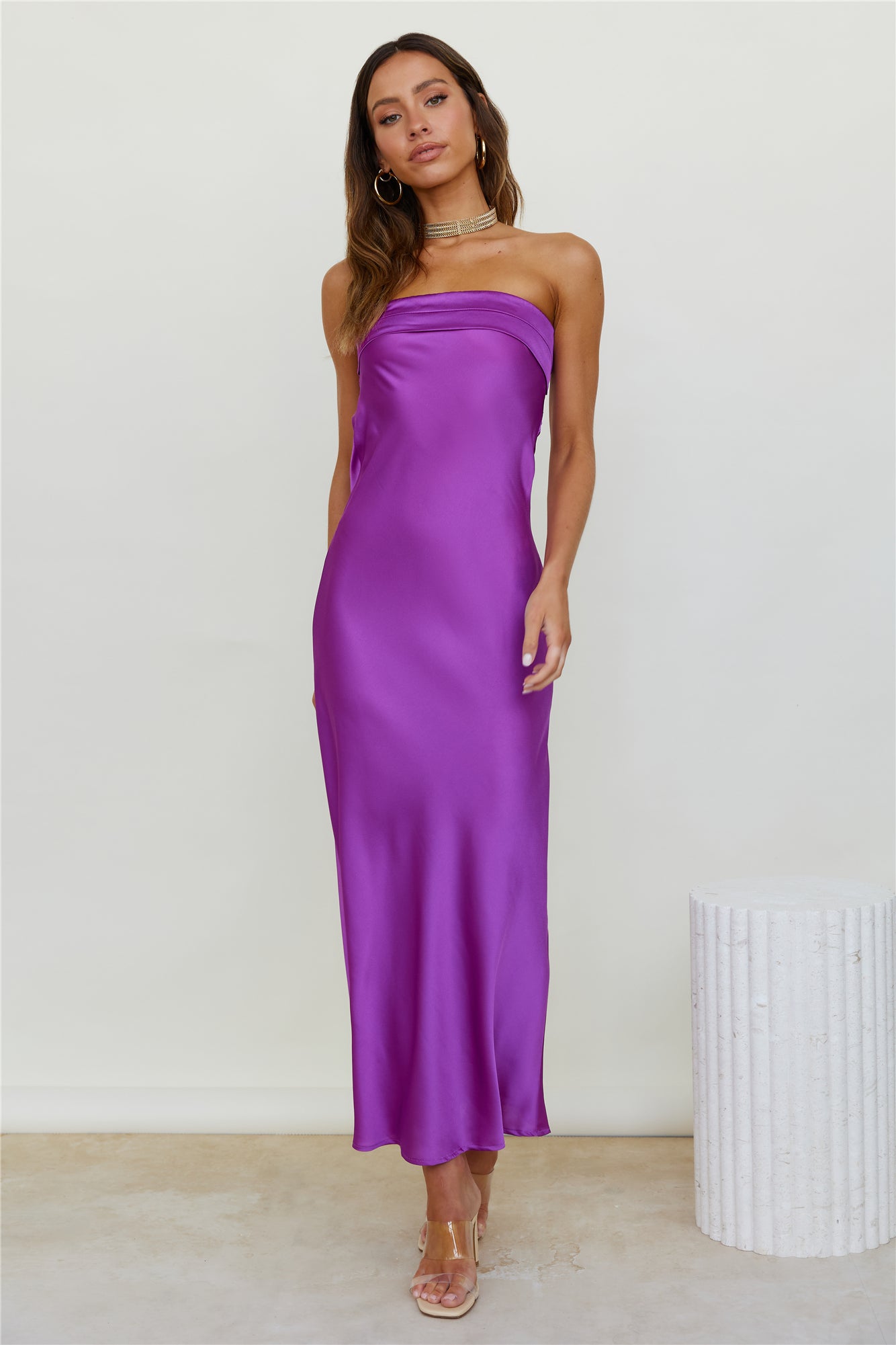 Acadia Maxi Dress Purple-Seaa Fashion