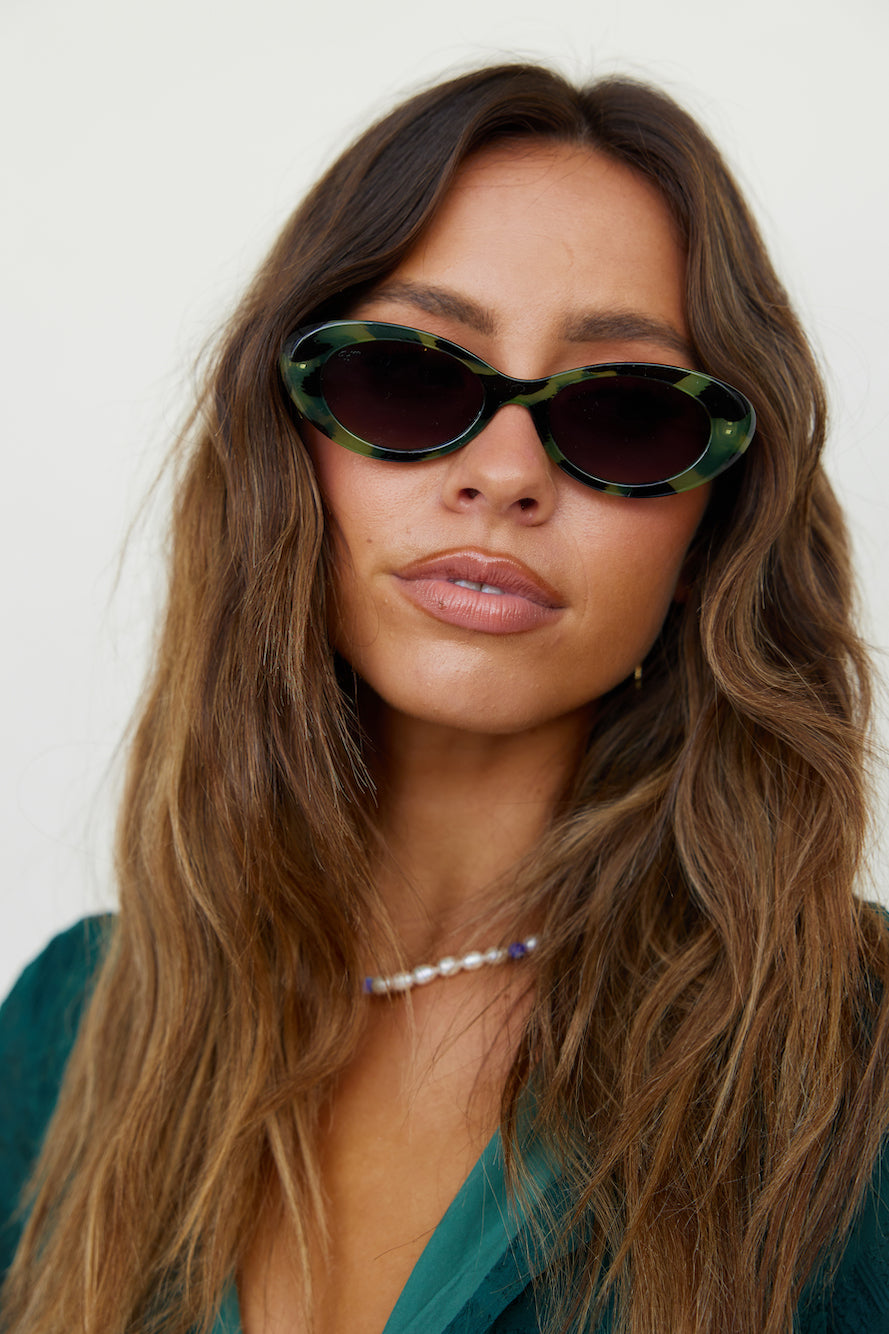 REALITY High Society Sunglasses Jungle Green-Seaa Fashion