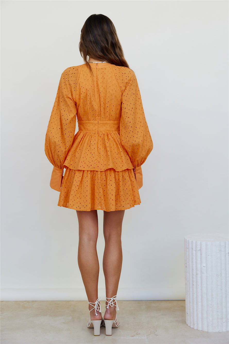 Citrus Scents Dress Orange-Seaa Fashion