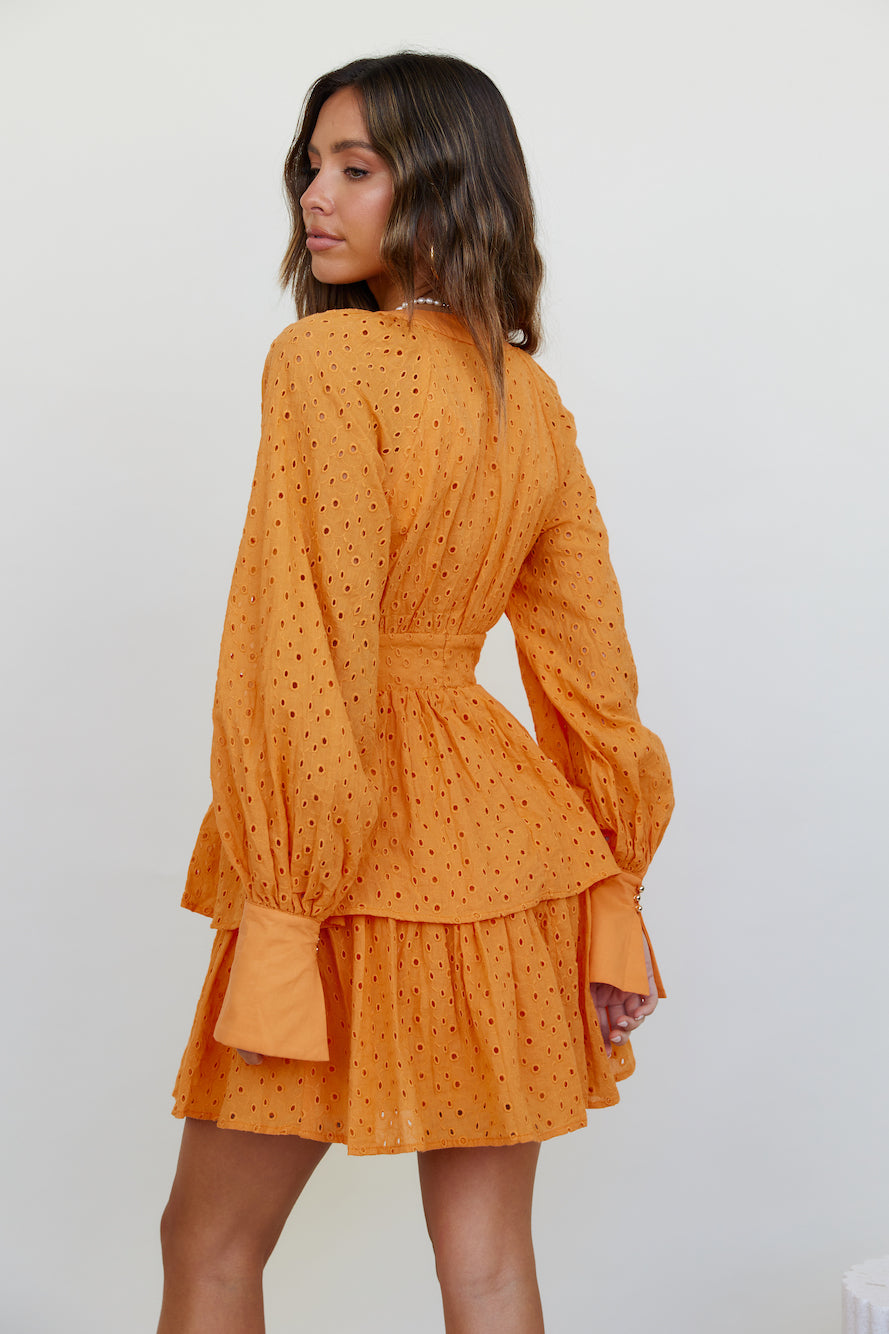 Citrus Scents Dress Orange-Seaa Fashion