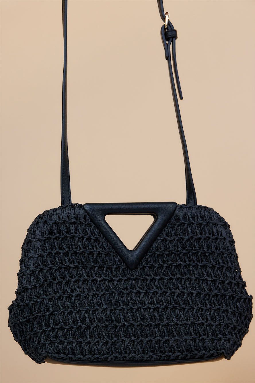 BILLINI Kylee Cross Body Bag Black Crochet-Seaa Fashion