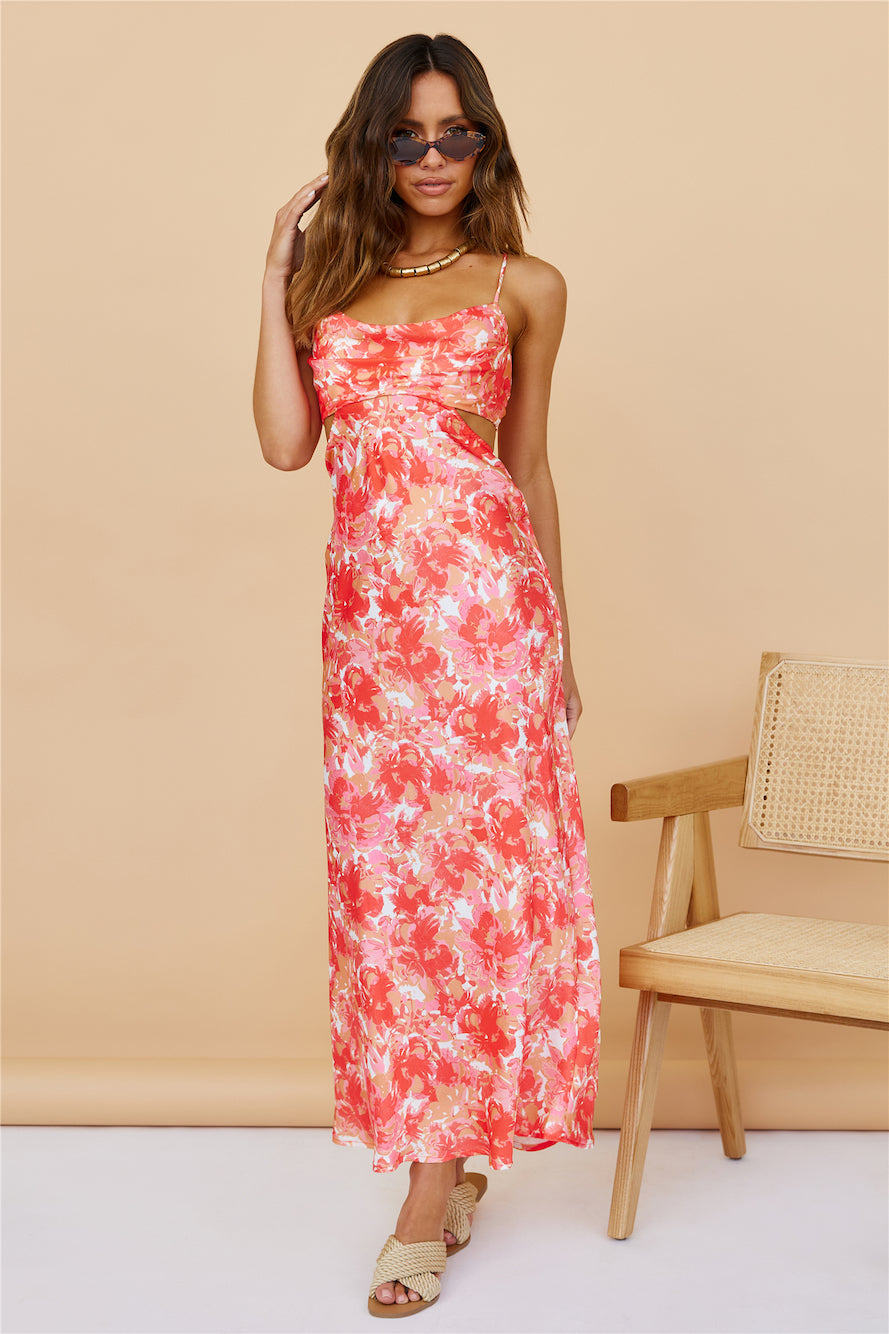 Woken Up Maxi Dress Red-Seaa Fashion