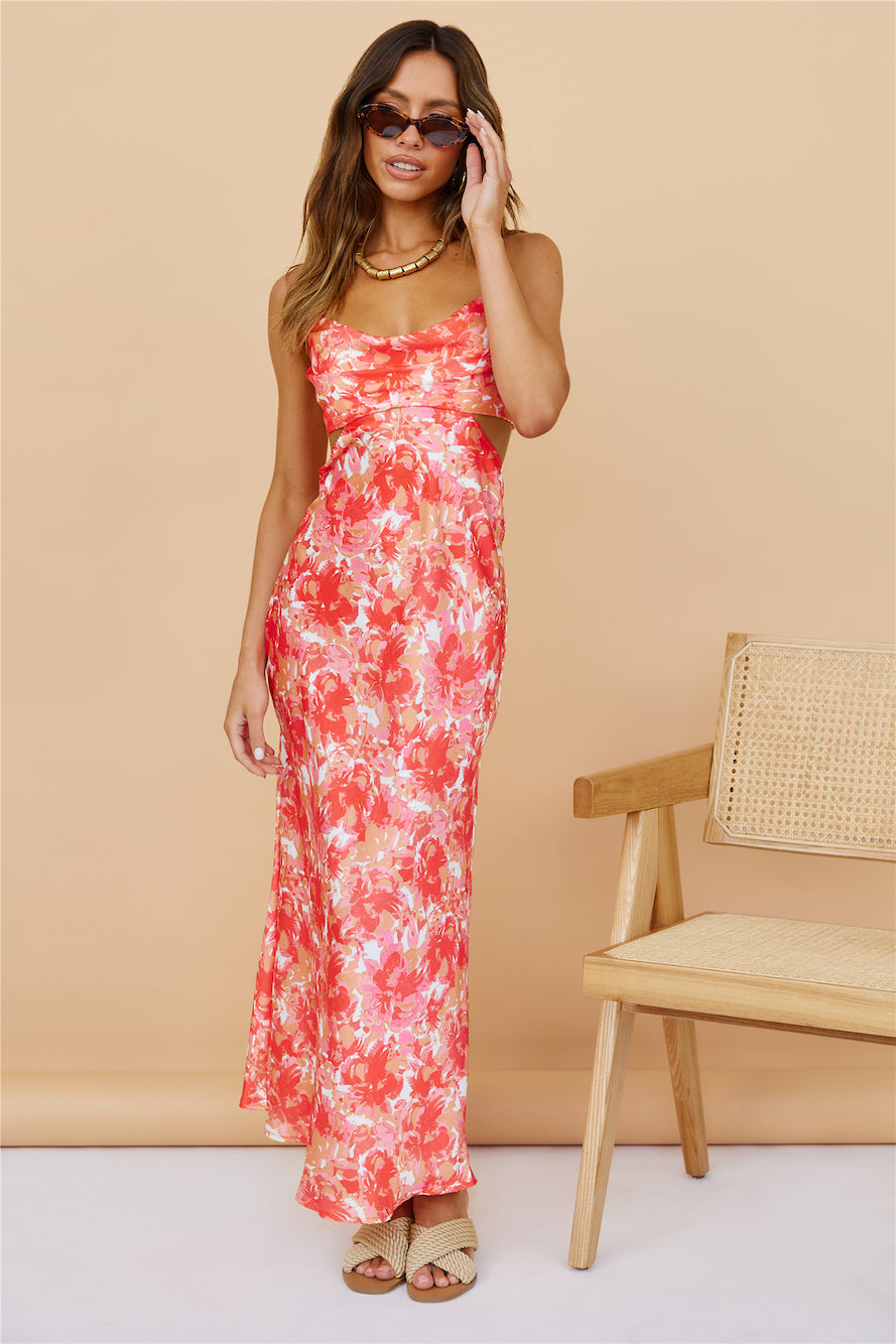 Woken Up Maxi Dress Red-Seaa Fashion