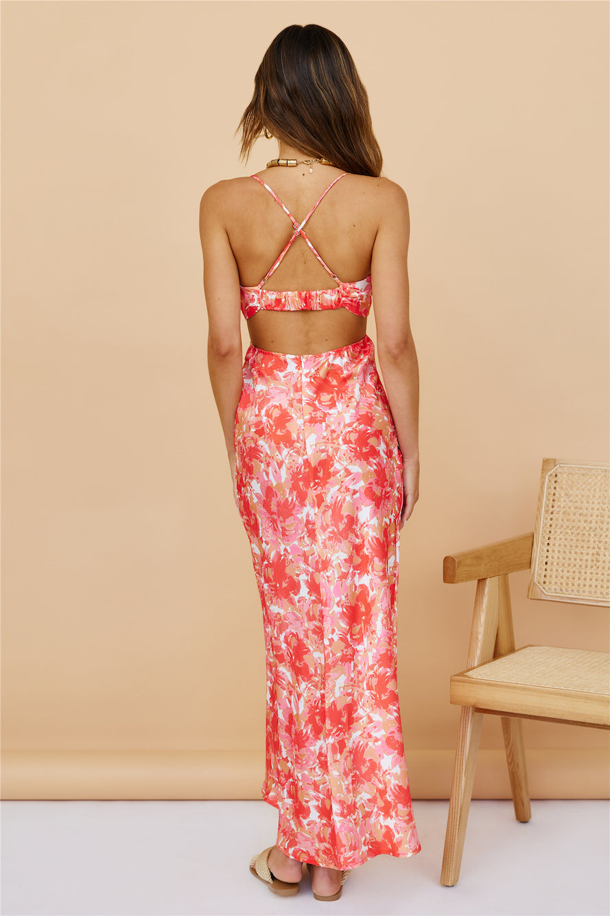 Woken Up Maxi Dress Red-Seaa Fashion