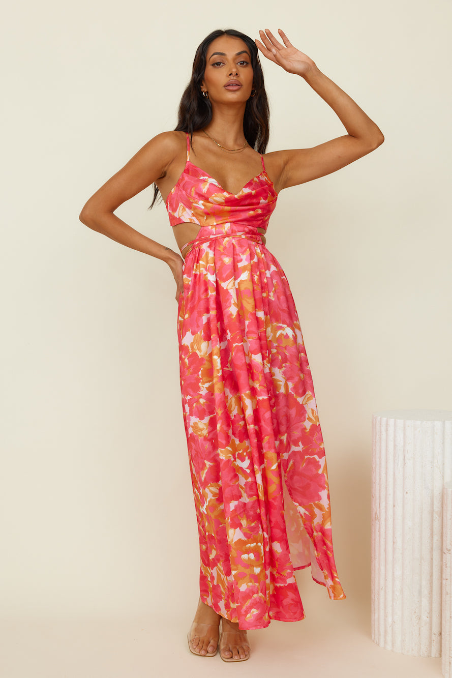 Atelier Of Love Maxi Dress Red-Seaa Fashion