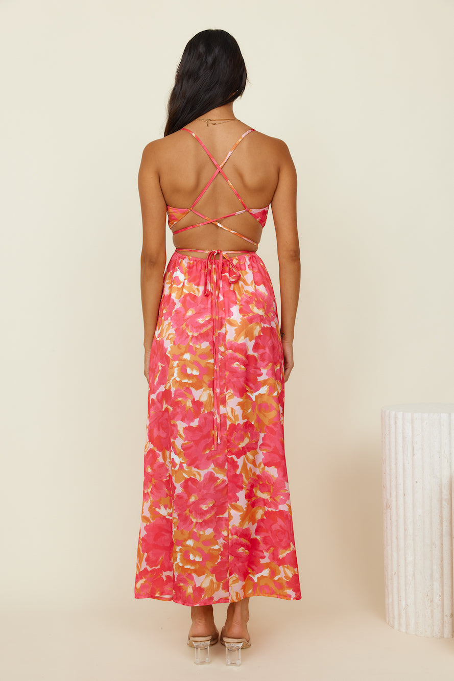 Atelier Of Love Maxi Dress Red-Seaa Fashion