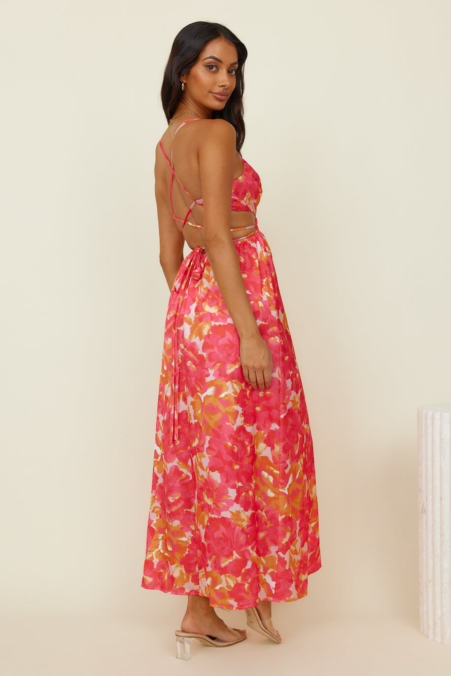 Atelier Of Love Maxi Dress Red-Seaa Fashion