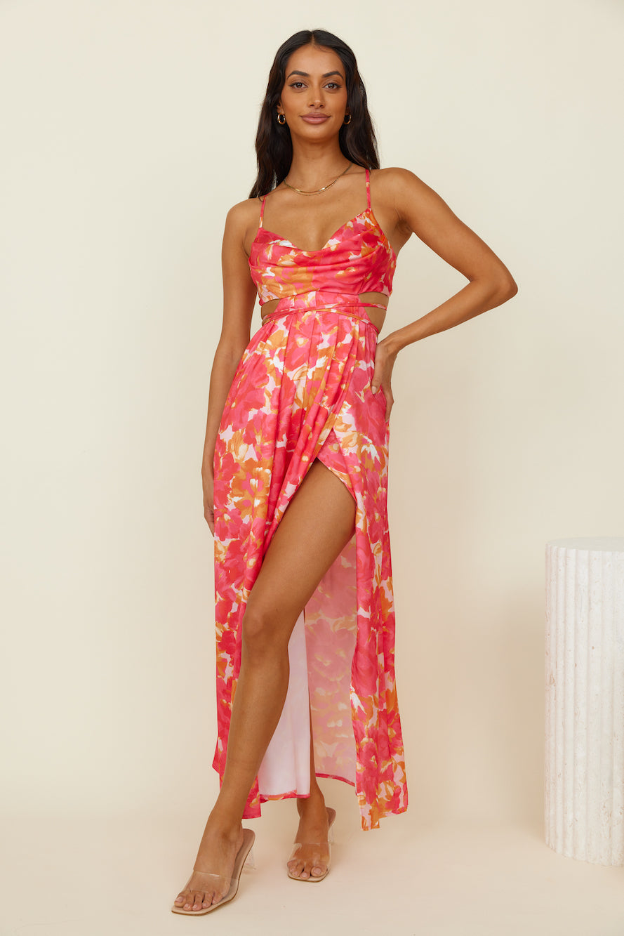 Atelier Of Love Maxi Dress Red-Seaa Fashion