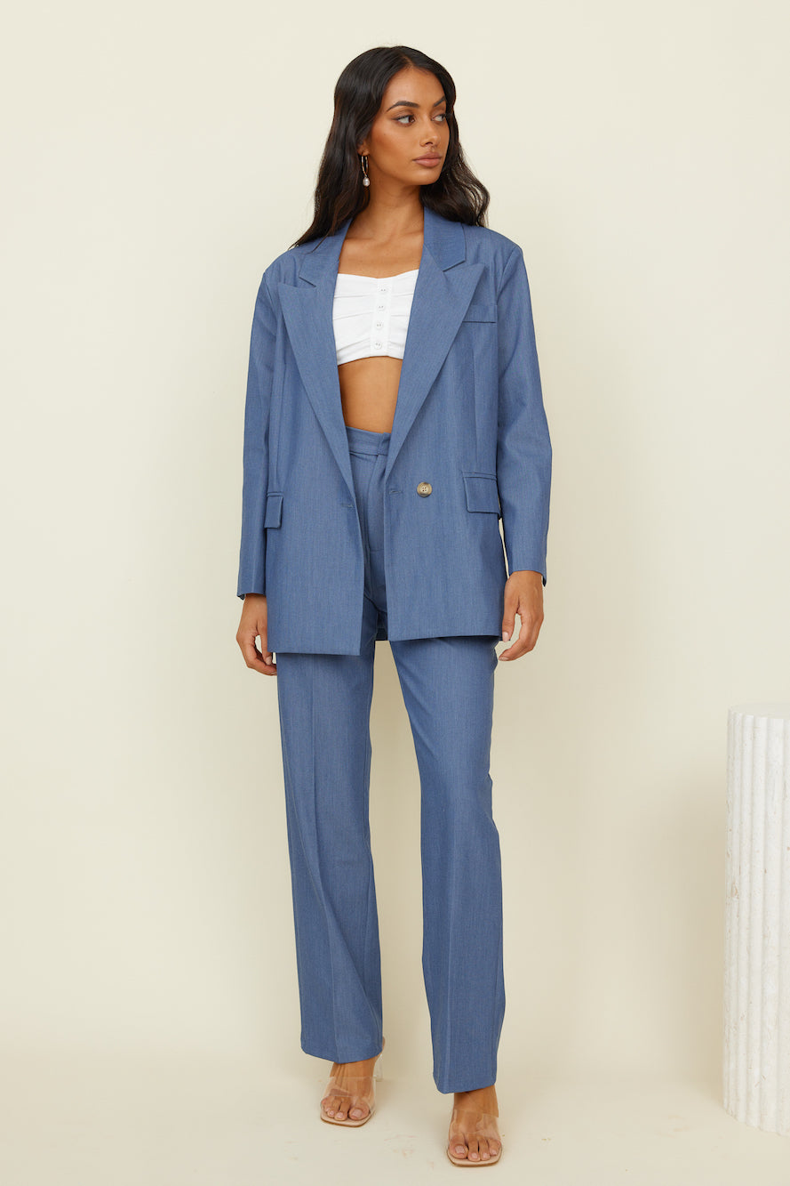Luminary Ode Blazer Blue-Seaa Fashion