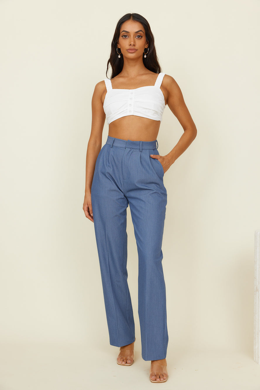 Twin Flame Pants Blue-Seaa Fashion