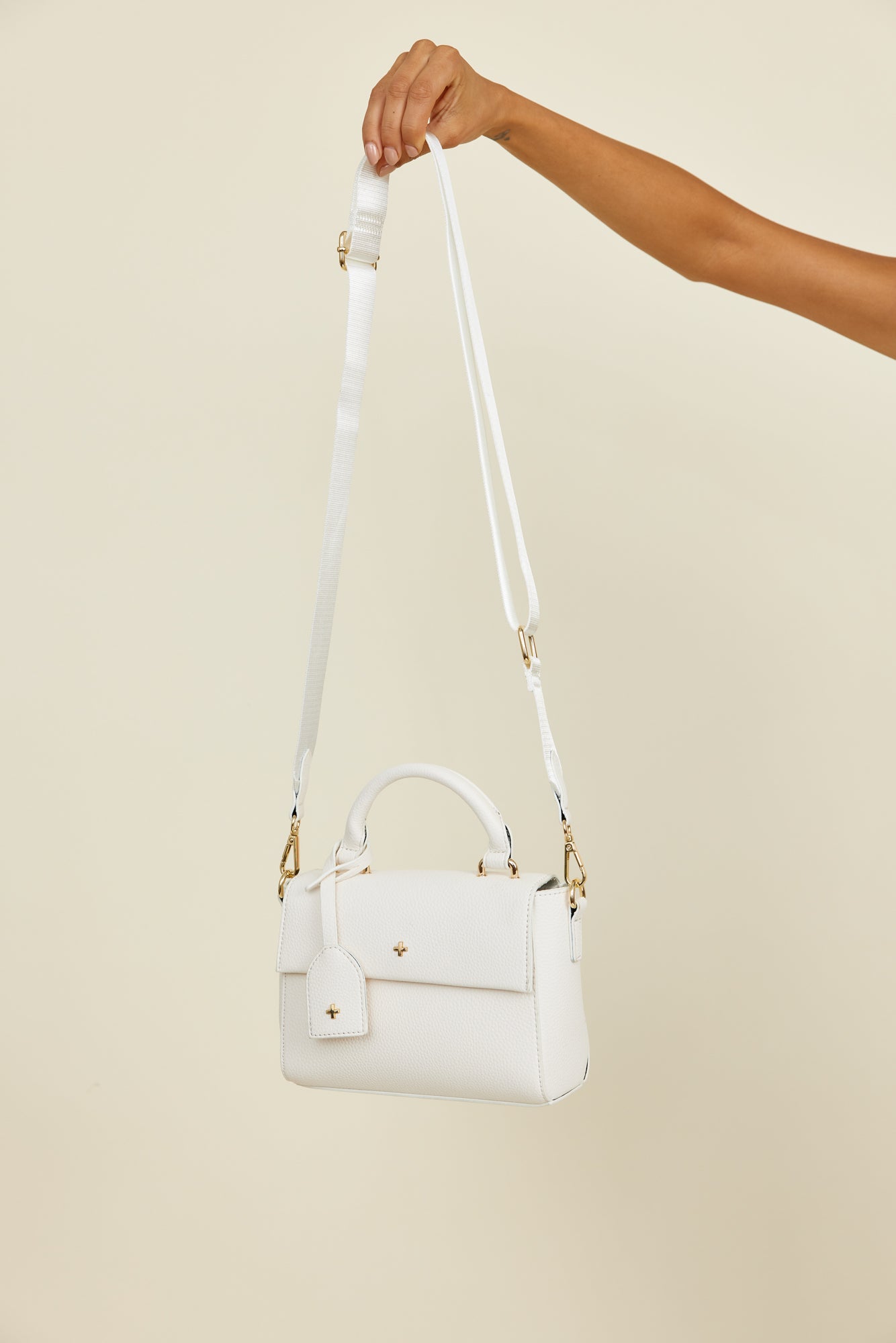 PETA + JAIN Hadid Bag White Pebble-Seaa Fashion