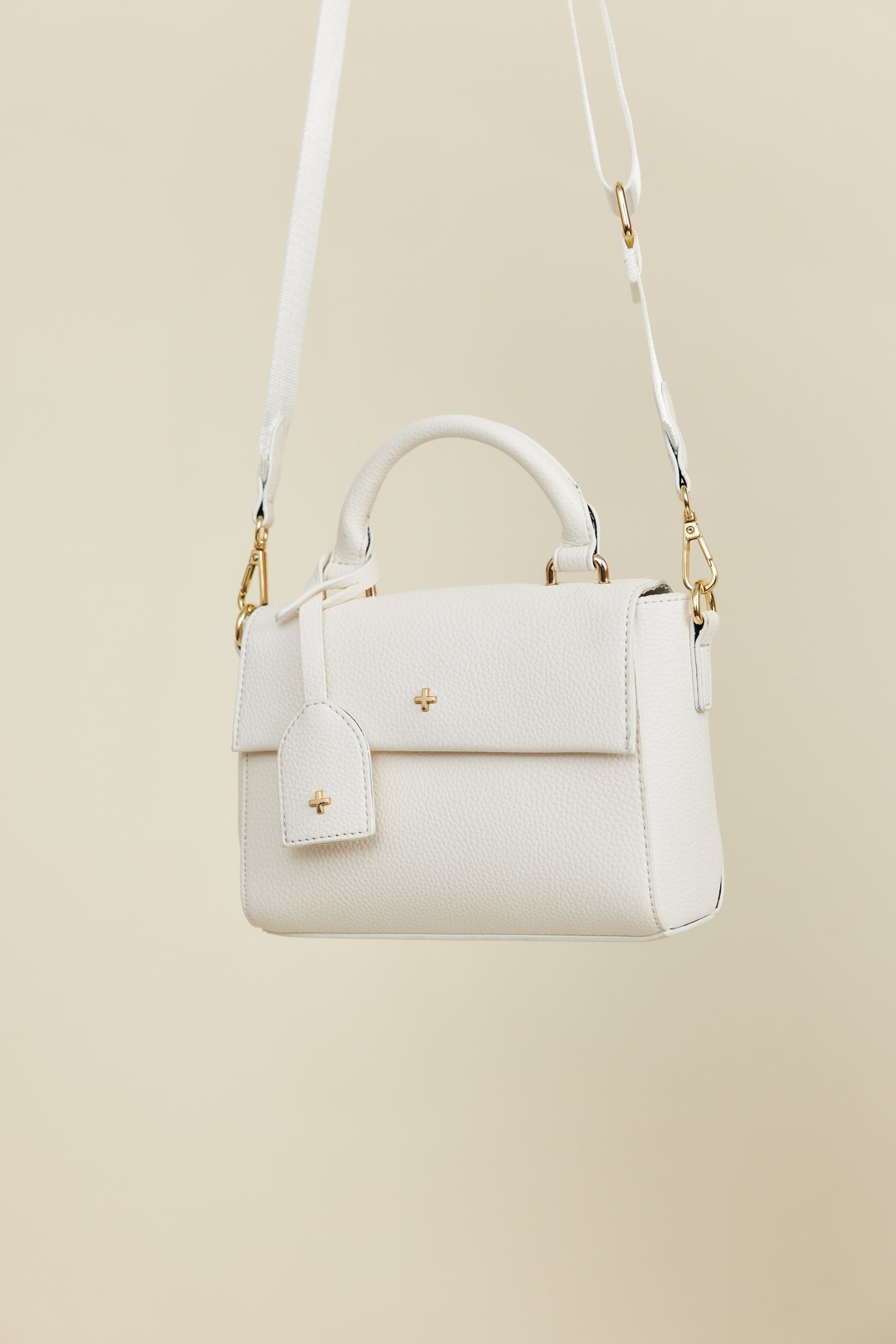 PETA + JAIN Hadid Bag White Pebble-Seaa Fashion