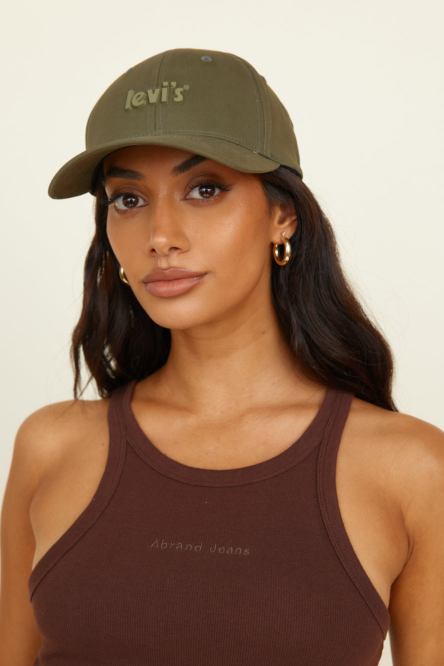 LEVI'S Flex Fit Cap Army Green-Seaa Fashion
