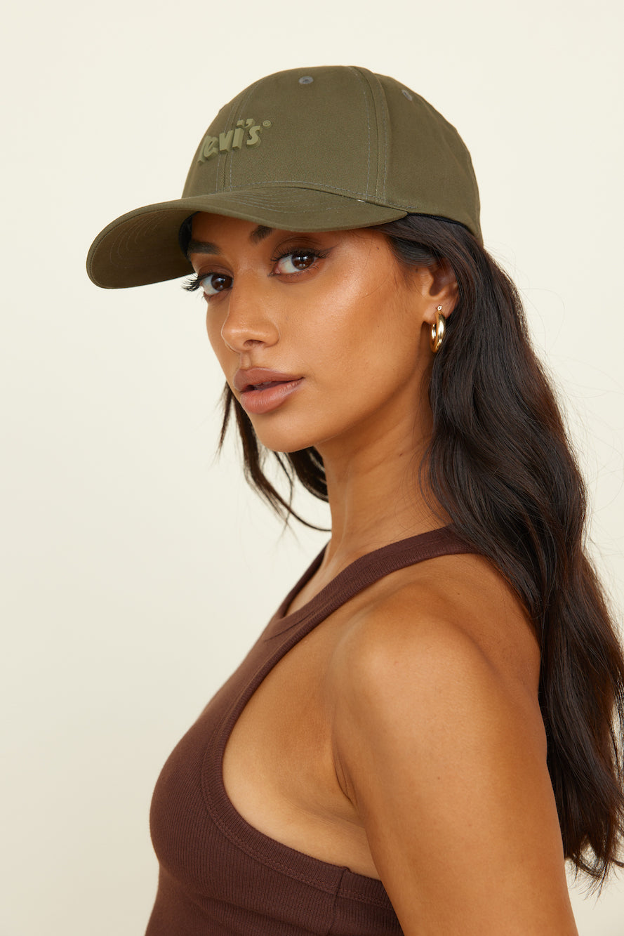 LEVI'S Flex Fit Cap Army Green-Seaa Fashion