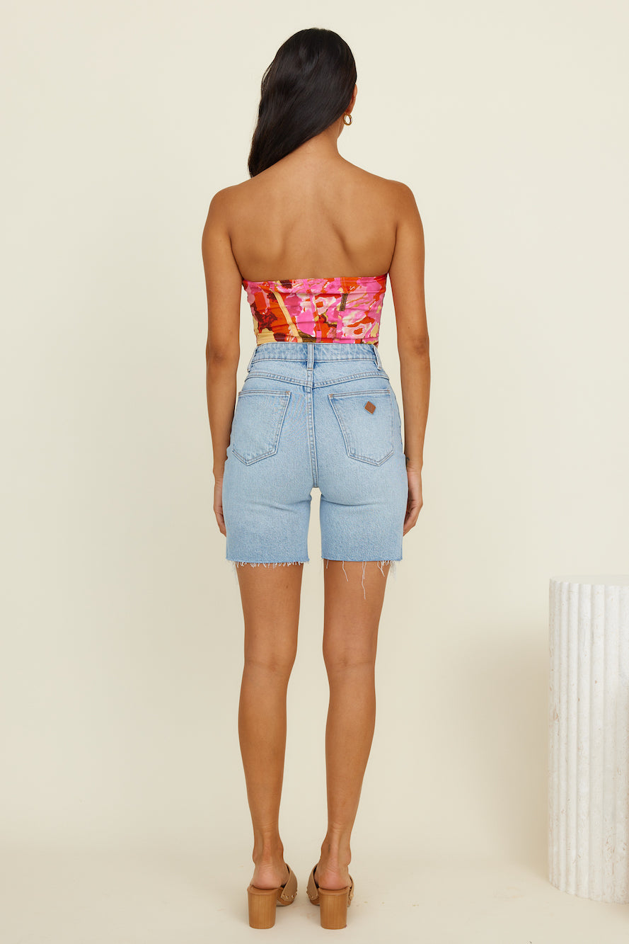 Glowing Sun Crop Top Pink-Seaa Fashion