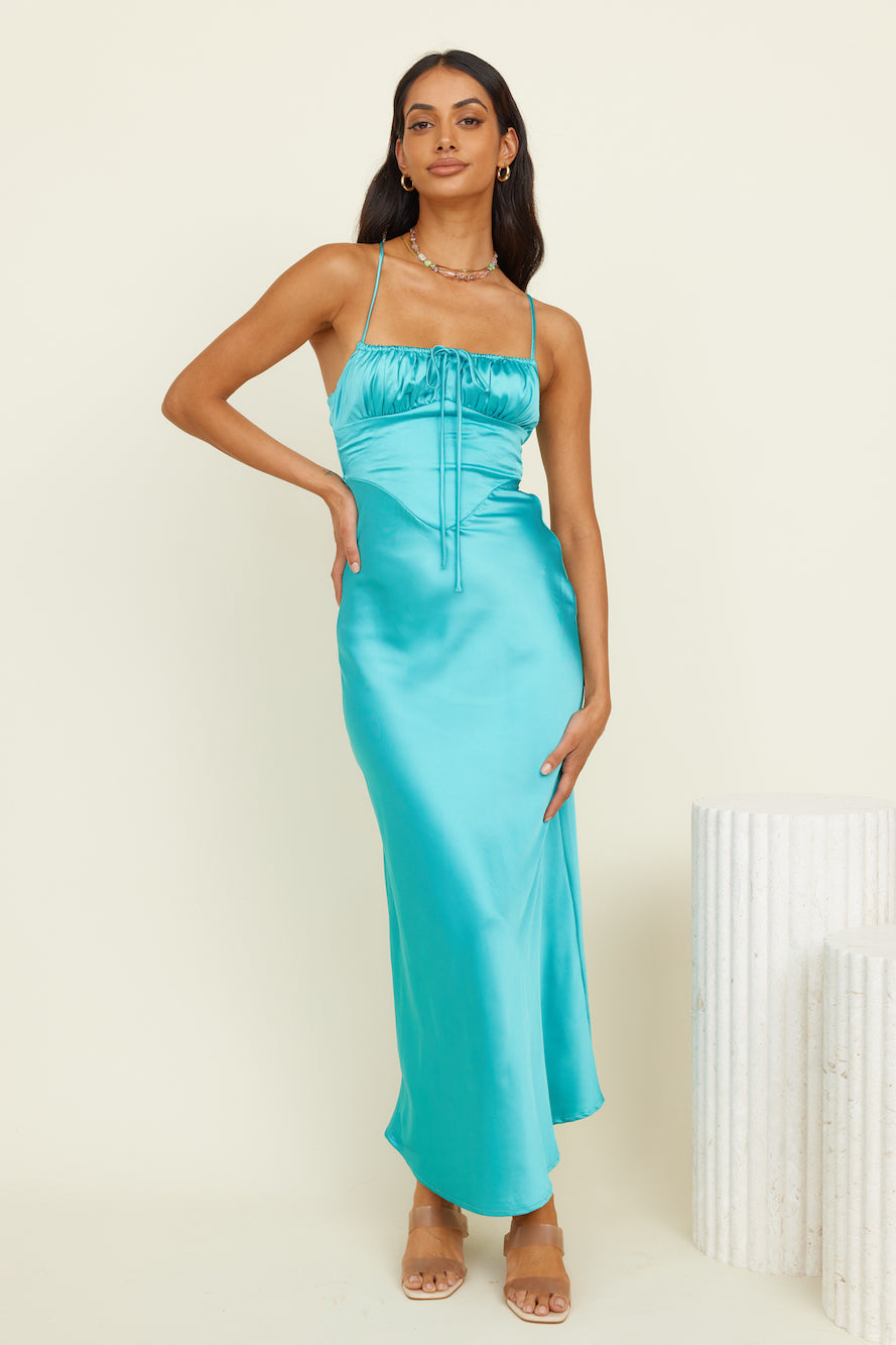 Moonlit Wanders Maxi Dress Aqua-Seaa Fashion