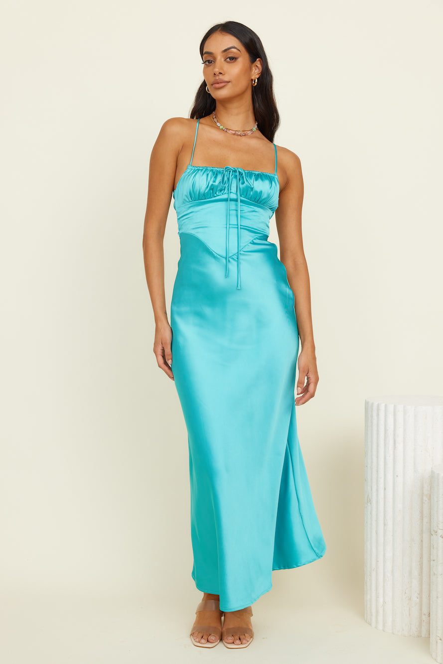 Moonlit Wanders Maxi Dress Aqua-Seaa Fashion