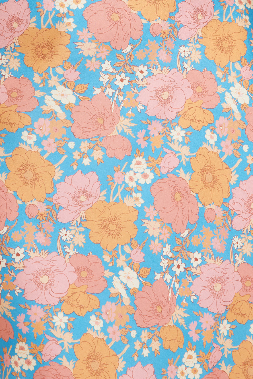 Travelling Souls Midi Dress Blue-Seaa Fashion