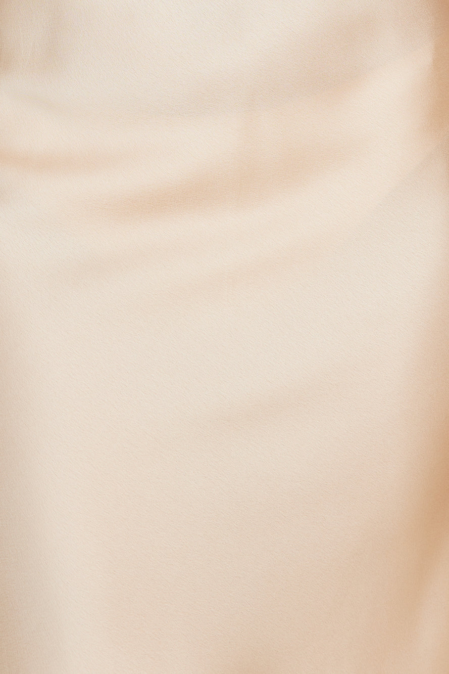 Tranquil Evenings Midi Dress Champagne-Seaa Fashion