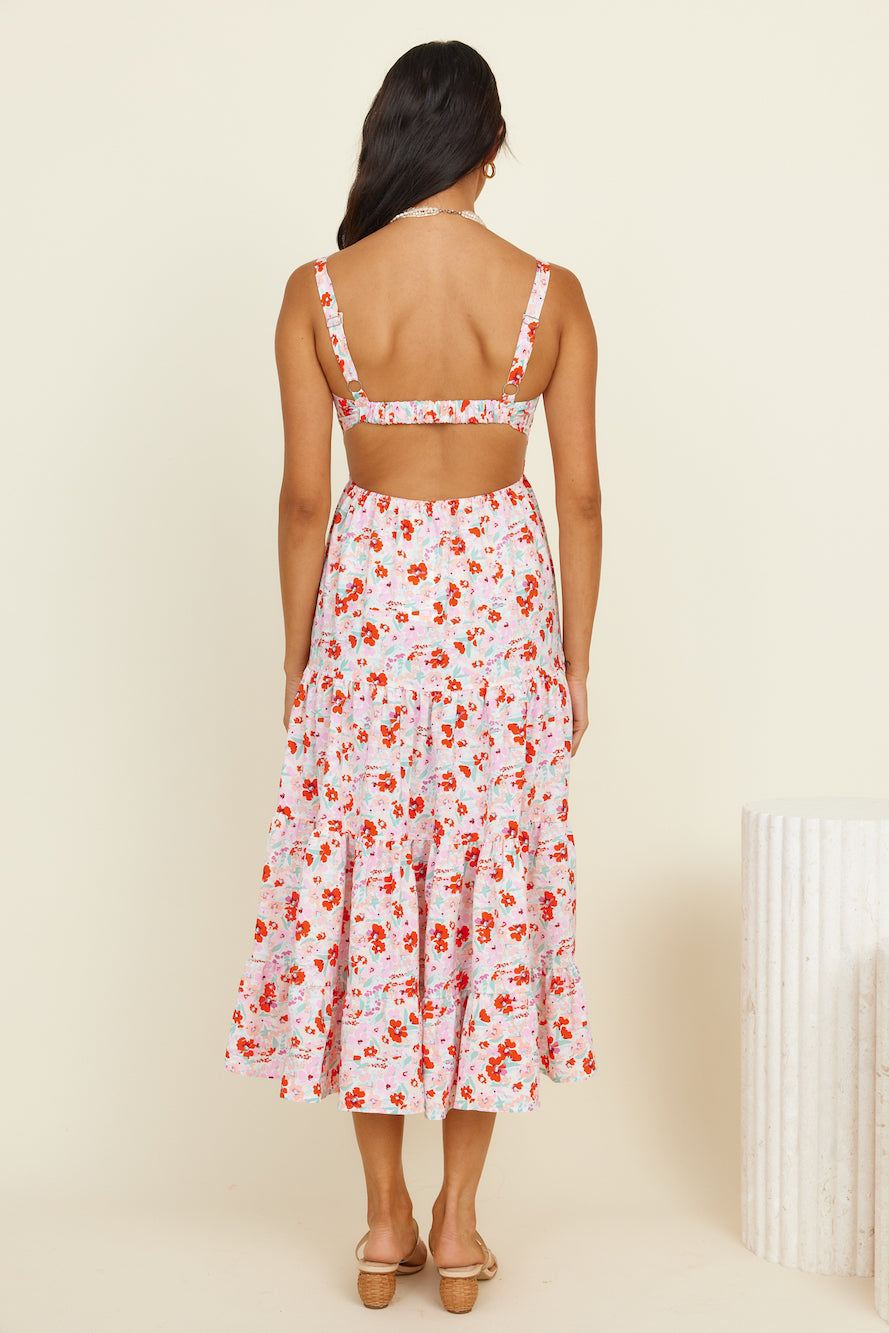 Vivid Daydreams Maxi Dress Pink-Seaa Fashion