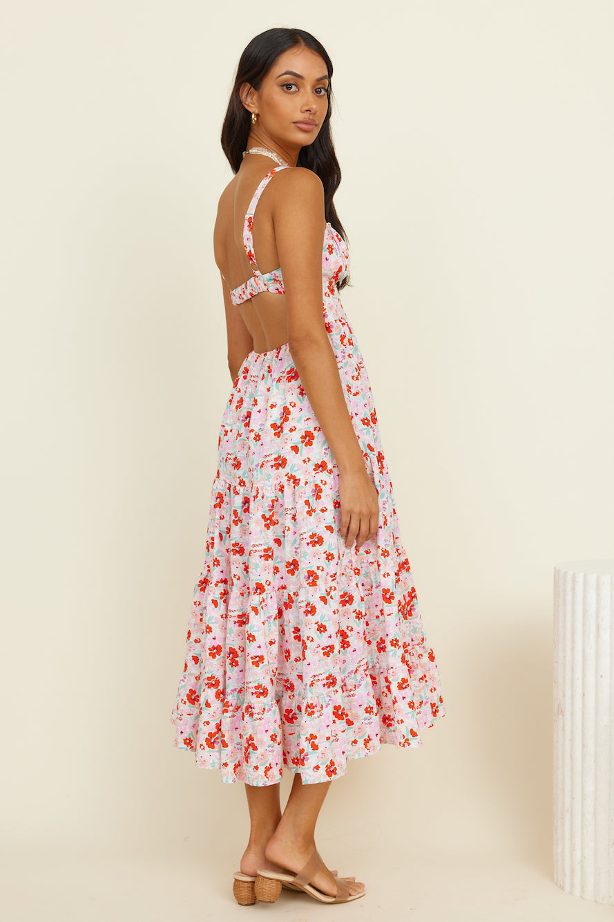 Vivid Daydreams Maxi Dress Pink-Seaa Fashion