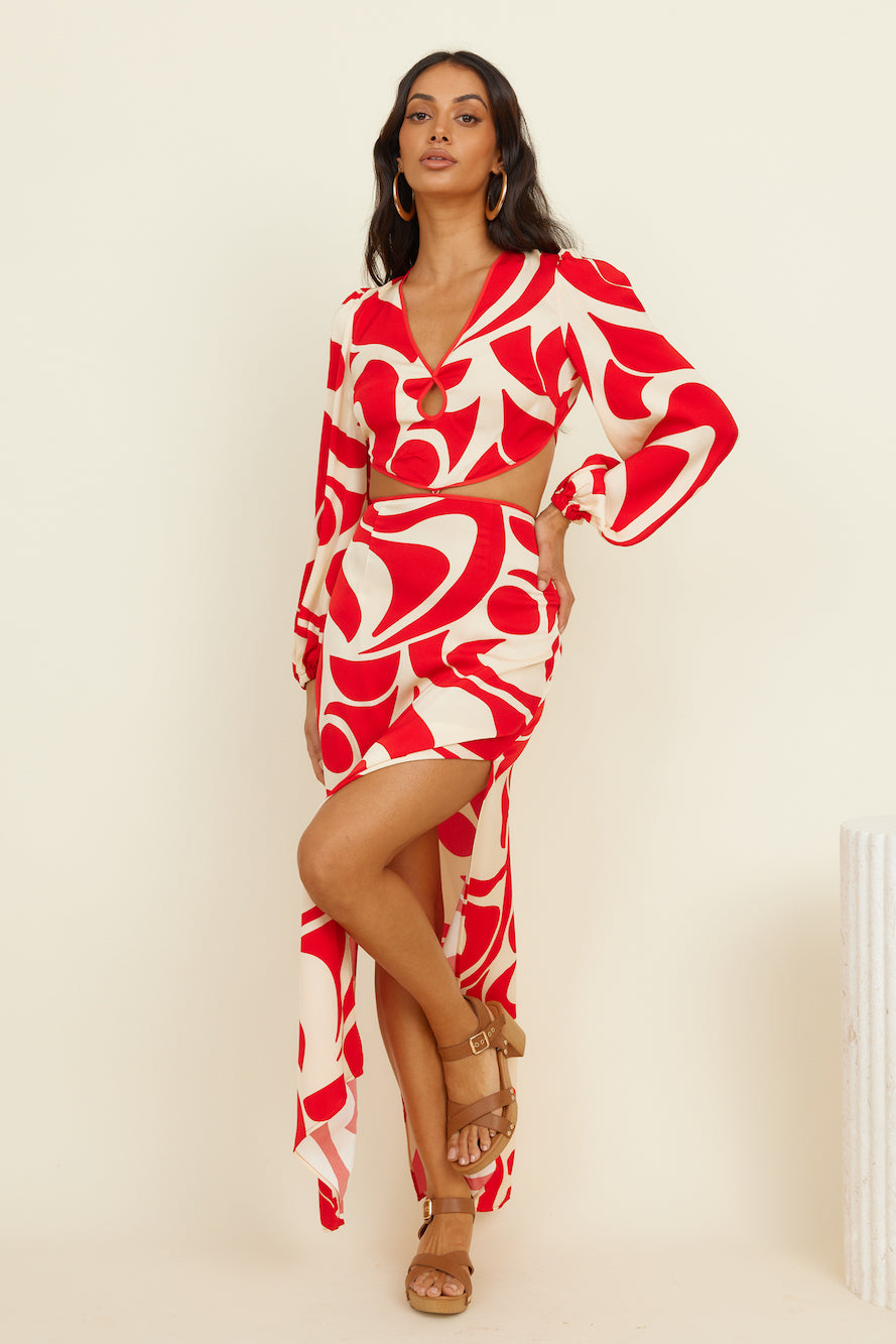 THE WOLF GANG Orella Cut Out Maxi Dress-Seaa Fashion