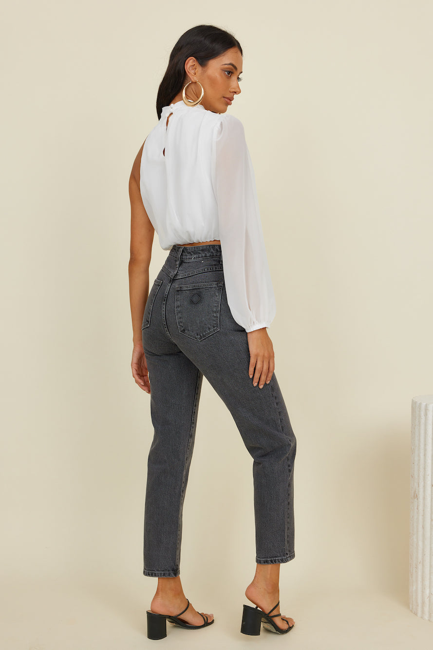 ABRAND A94 High Slim Jean Erica Vintage Black-Seaa Fashion