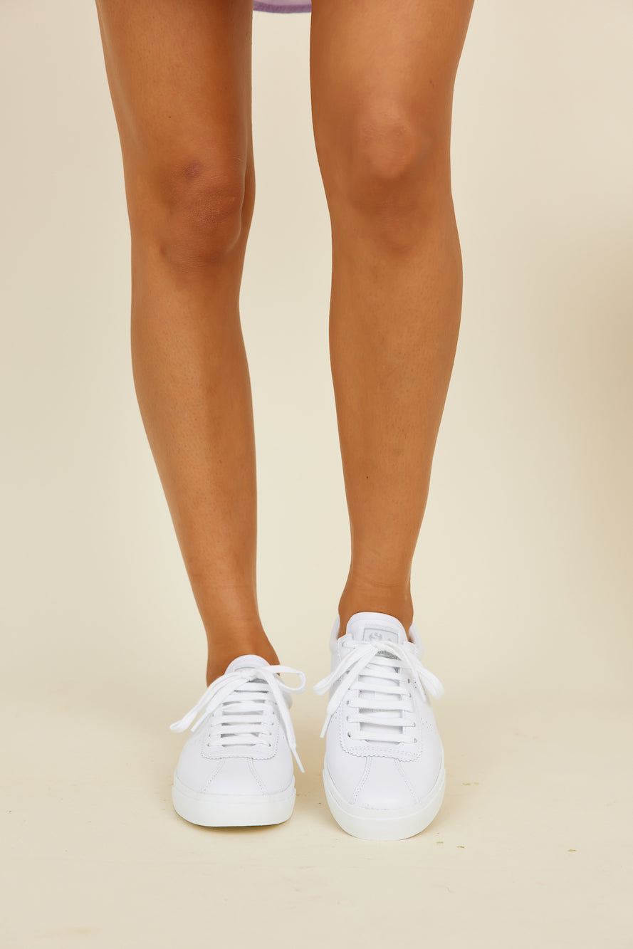SUPERGA 2843 Club S Comfort Leather Sneakers White-Seaa Fashion