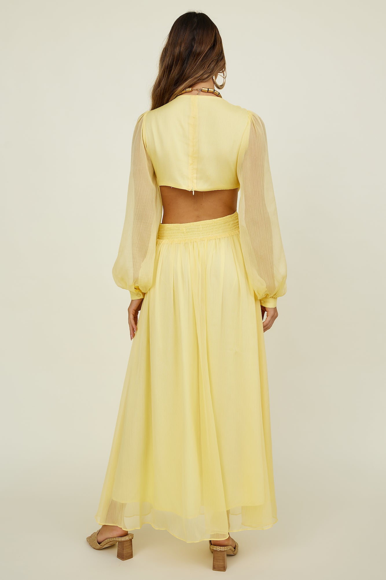 Celsius Maxi Dress Yellow-Seaa Fashion