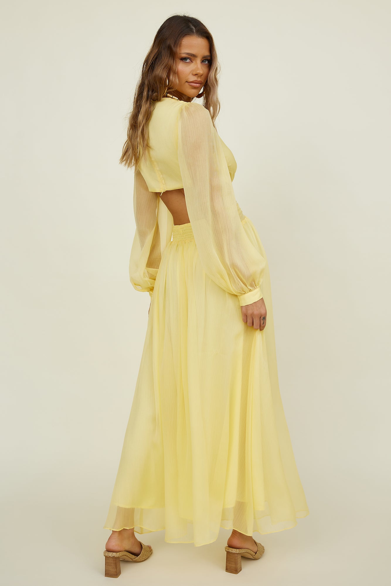 Celsius Maxi Dress Yellow-Seaa Fashion