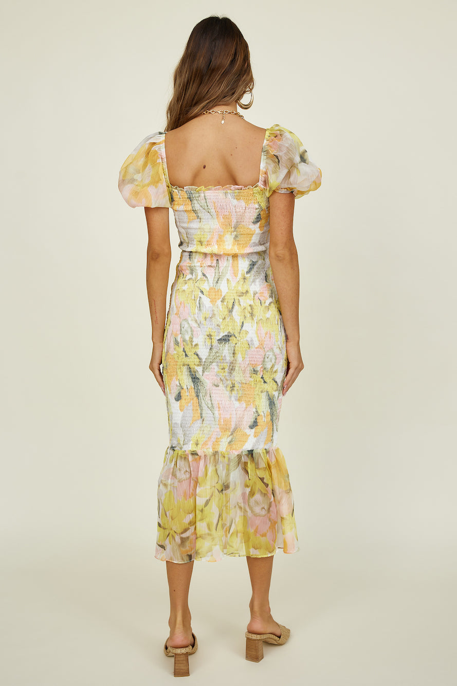 Truth Be Told Maxi Dress Yellow-Seaa Fashion