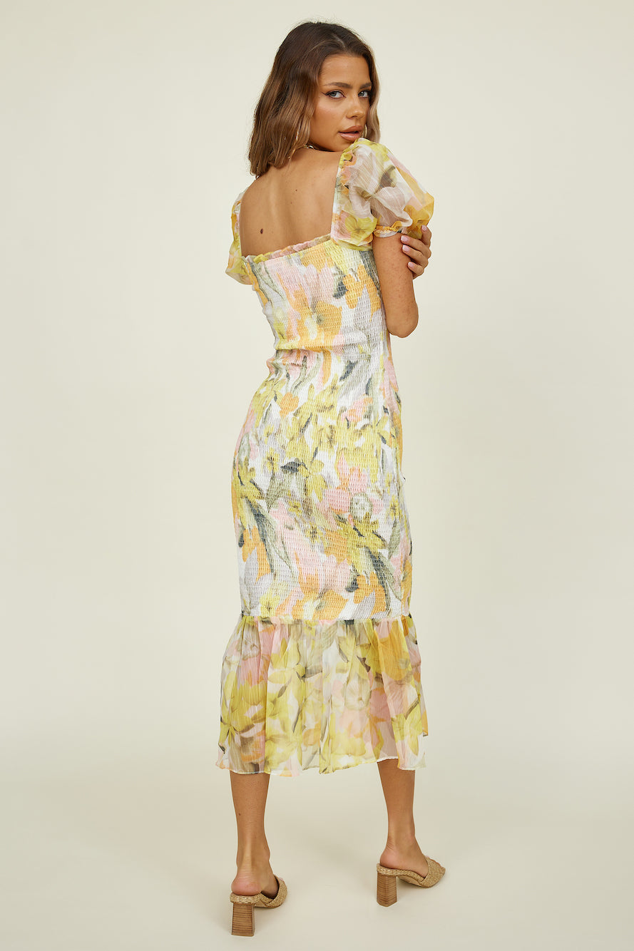 Truth Be Told Maxi Dress Yellow-Seaa Fashion