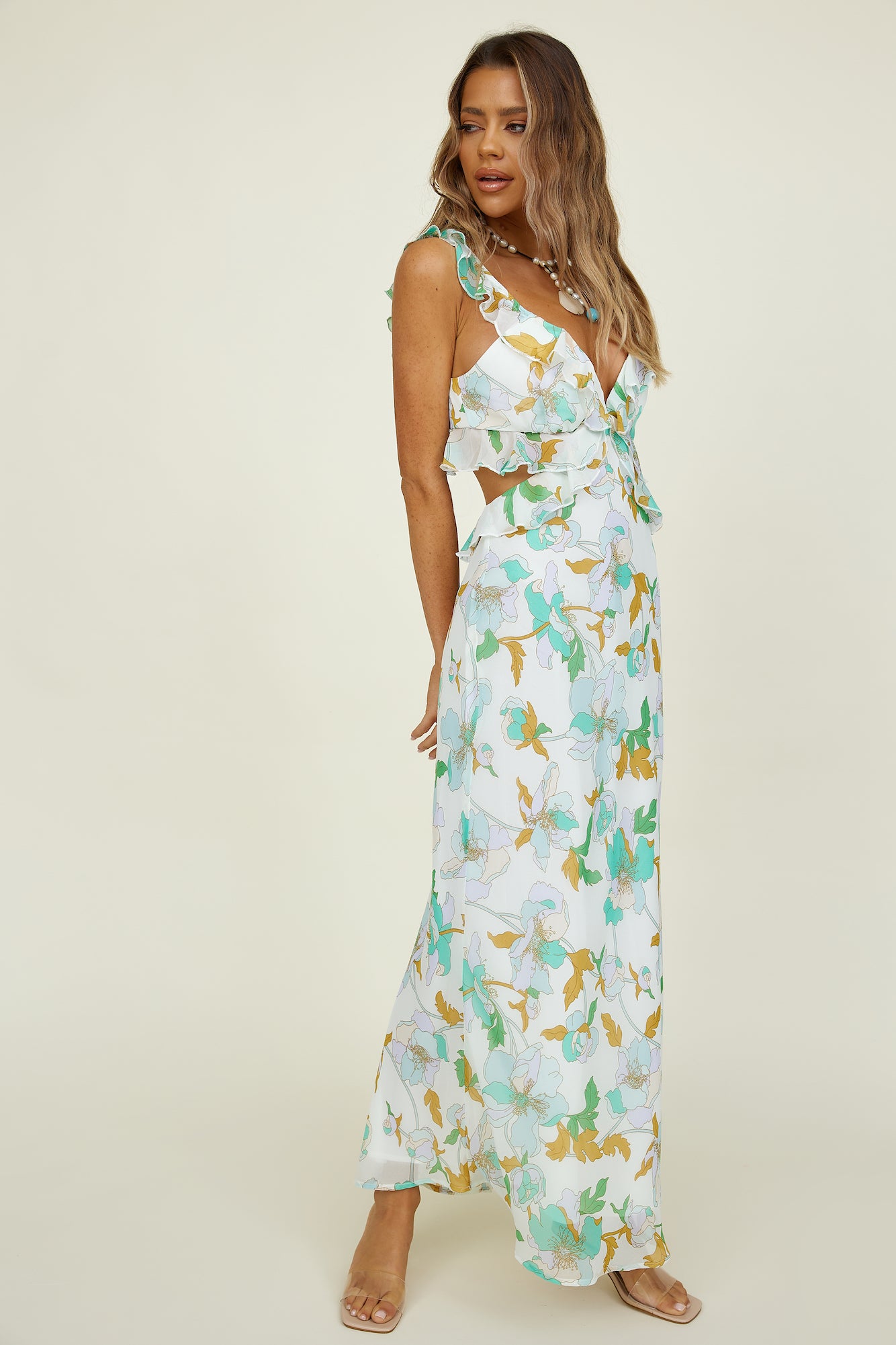 West Coast Drive Maxi Dress Green-Seaa Fashion
