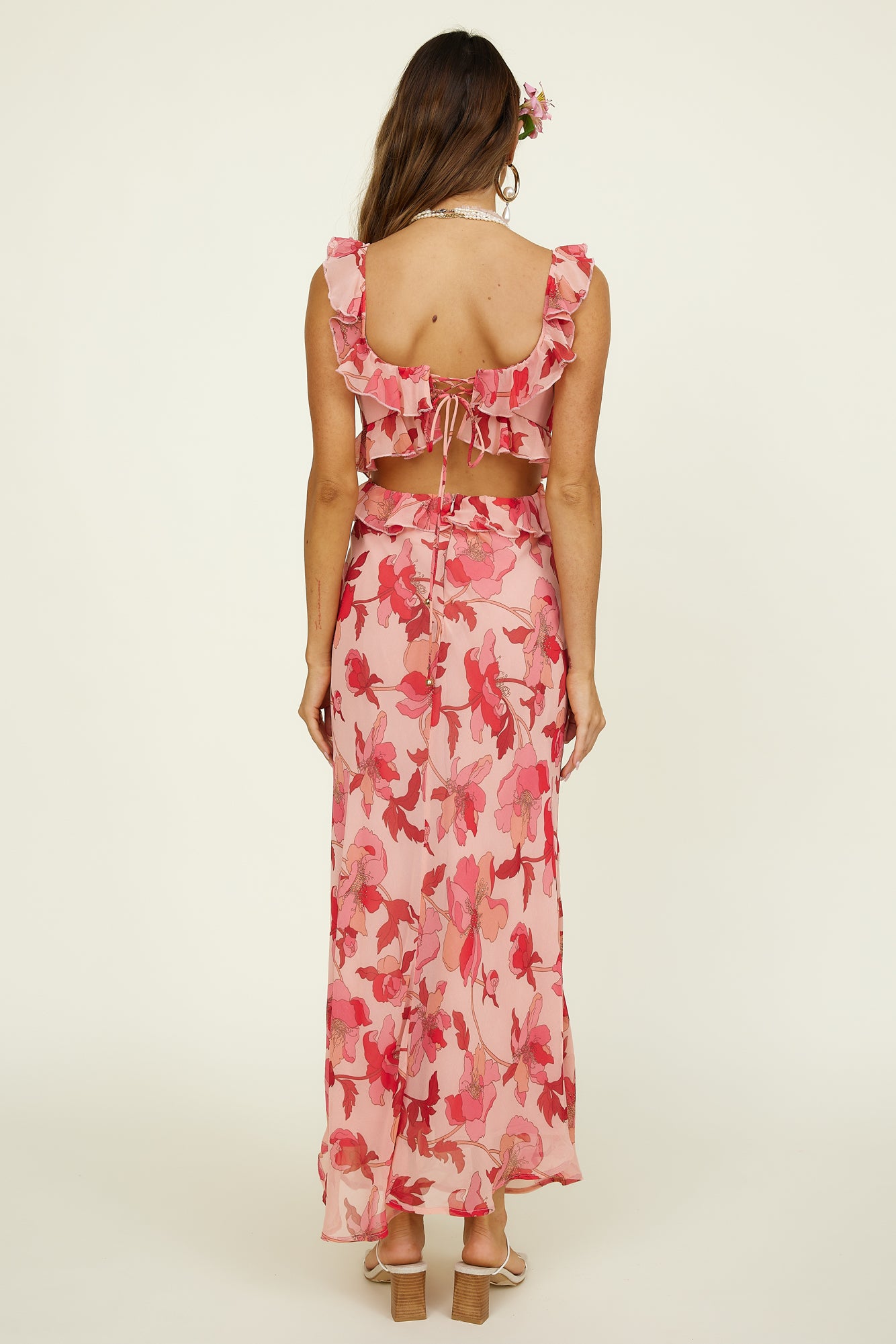 West Coast Drive Maxi Dress Pink-Seaa Fashion