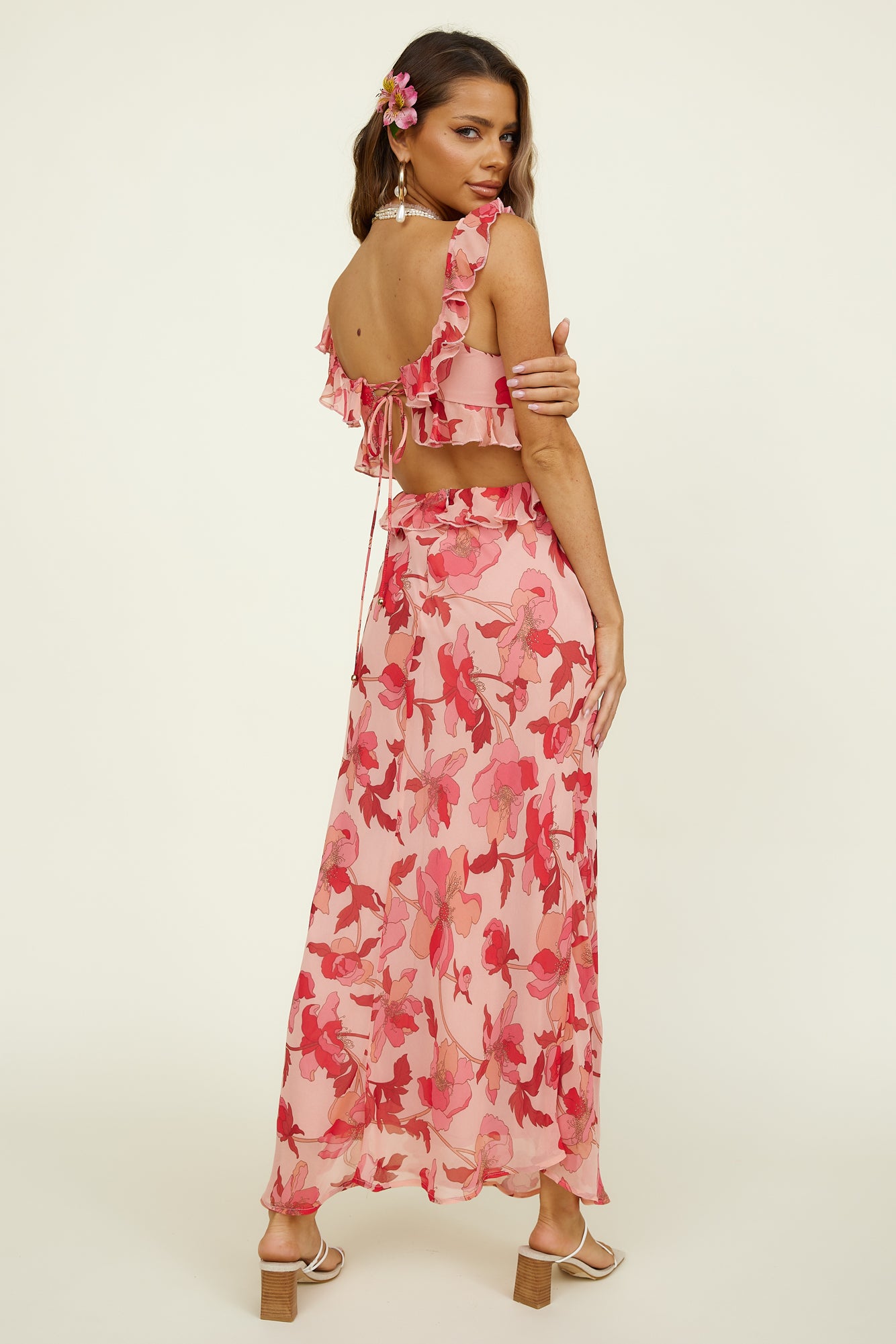 West Coast Drive Maxi Dress Pink-Seaa Fashion