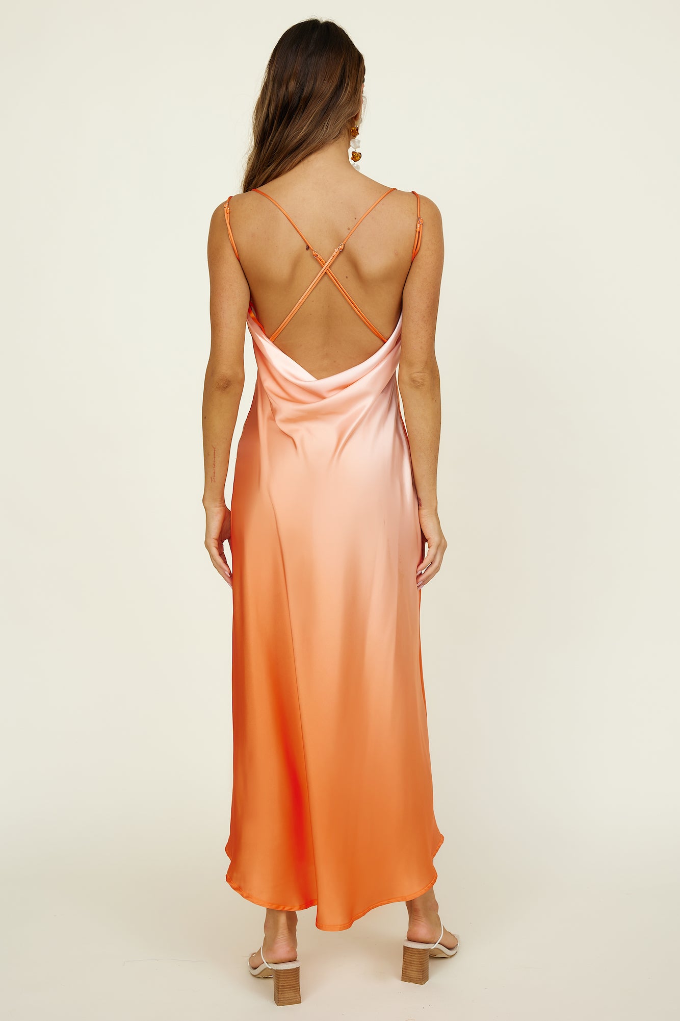 Cherished Love Maxi Dress Orange-Seaa Fashion