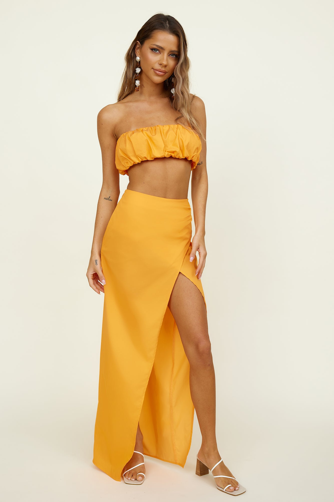 HELLO MOLLY Loving Memory Maxi Skirt Mango-Seaa Fashion