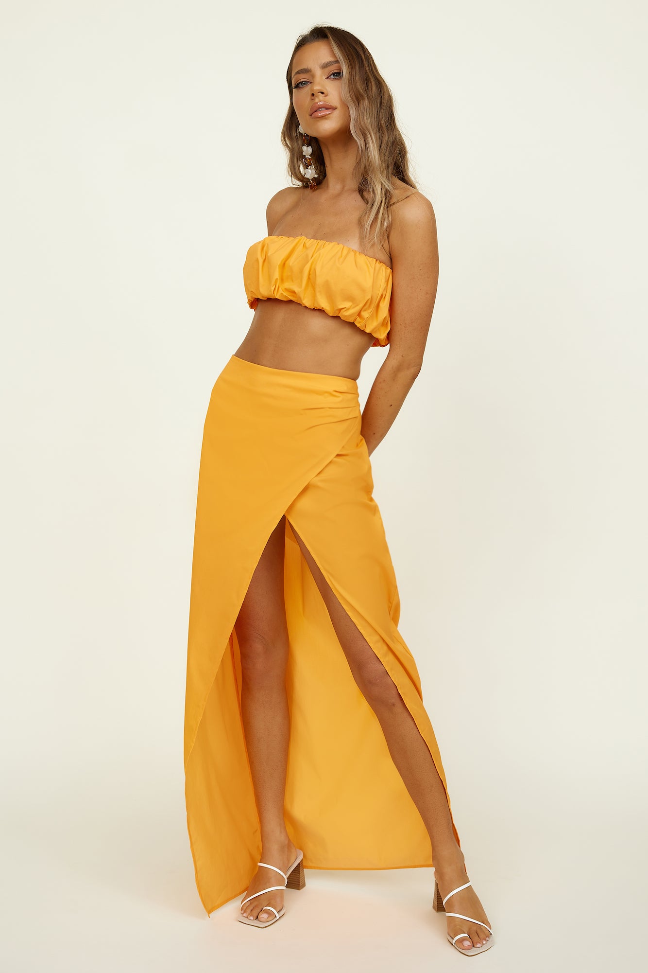 HELLO MOLLY Loving Memory Maxi Skirt Mango-Seaa Fashion