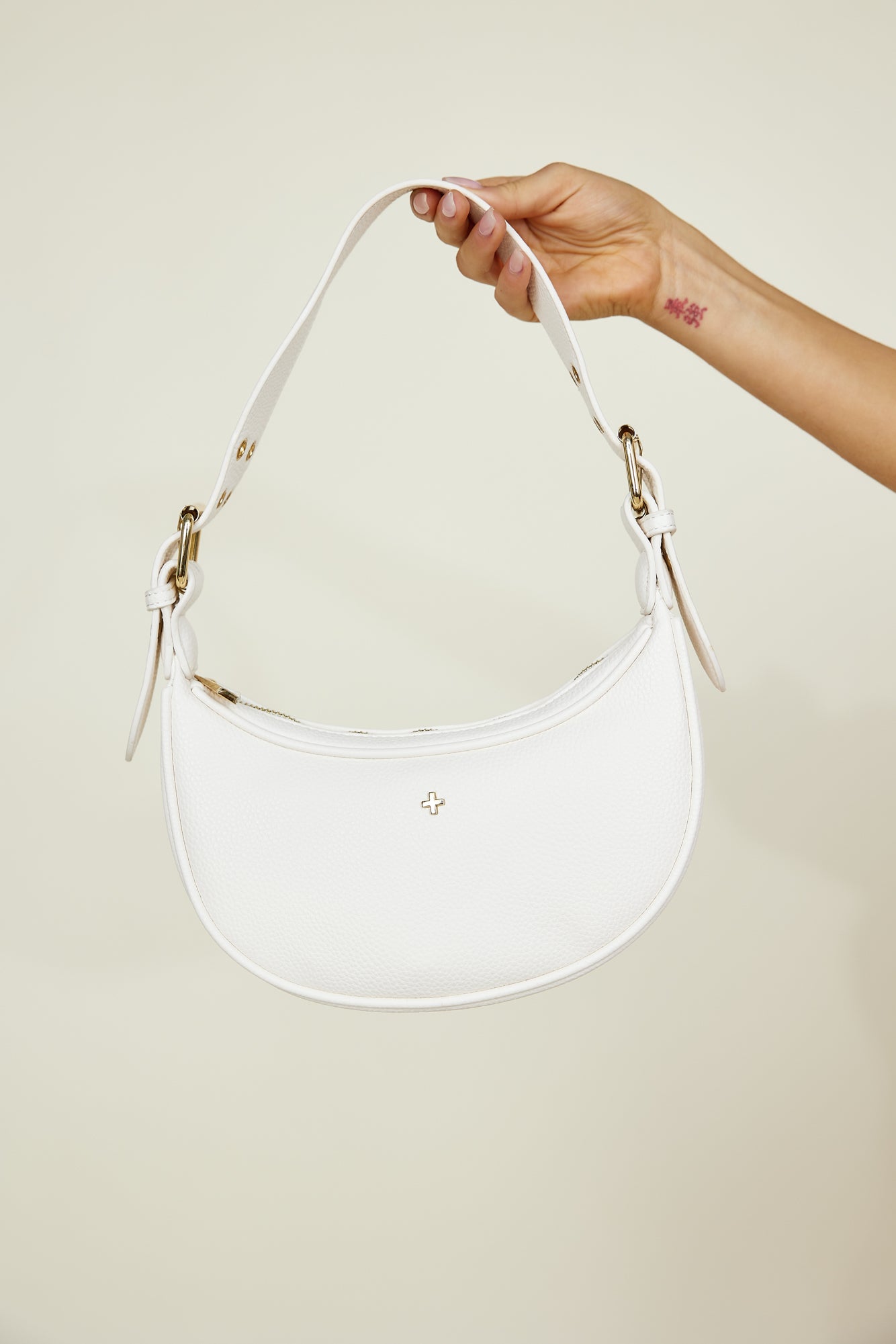 PETA + JAIN Lolita Bag White Pebble-Seaa Fashion
