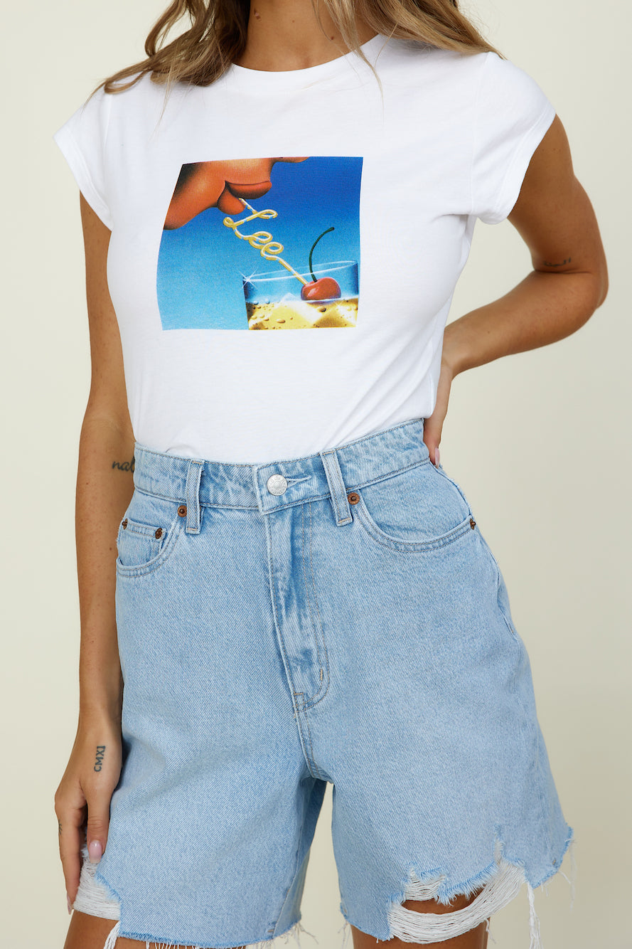 LEE 90s Baby Tee Cherry Bomb-Seaa Fashion