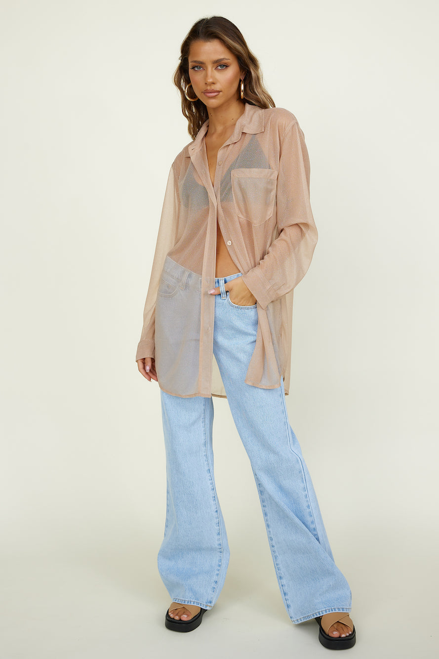 SNDYS Hyde Shirt Gold-Seaa Fashion