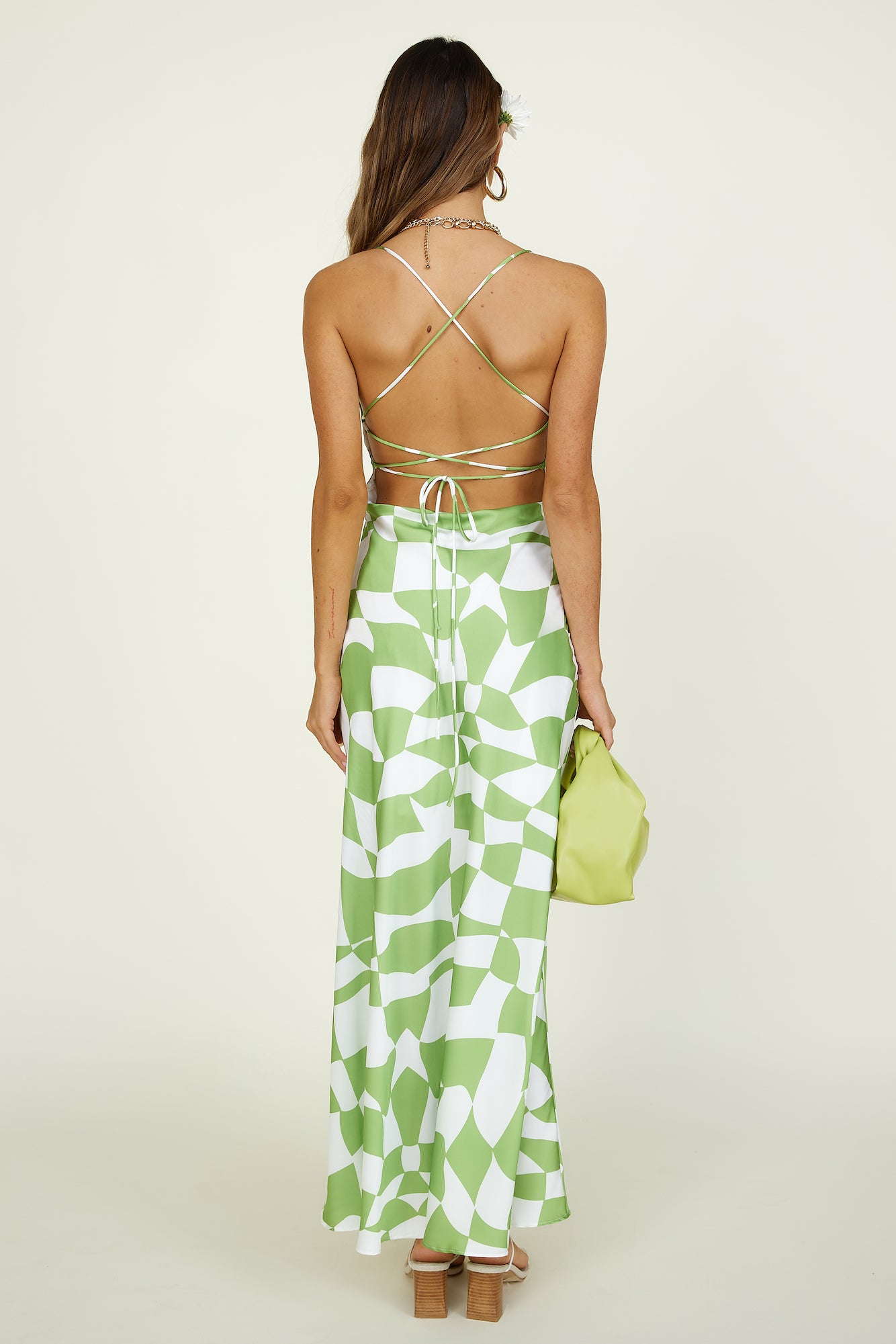 Above It All Maxi Dress Green-Seaa Fashion