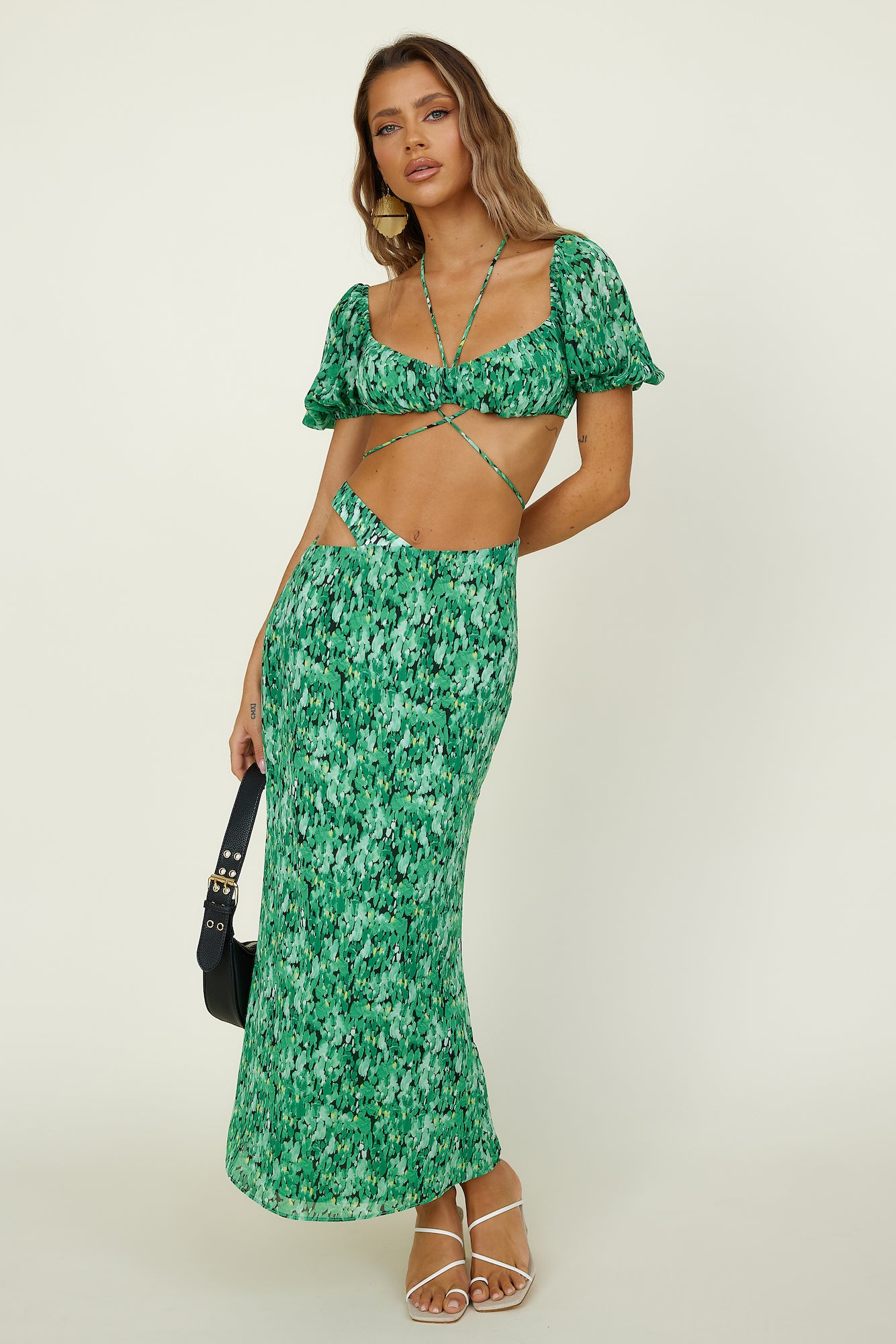 Blooming Lily Set Green-Seaa Fashion