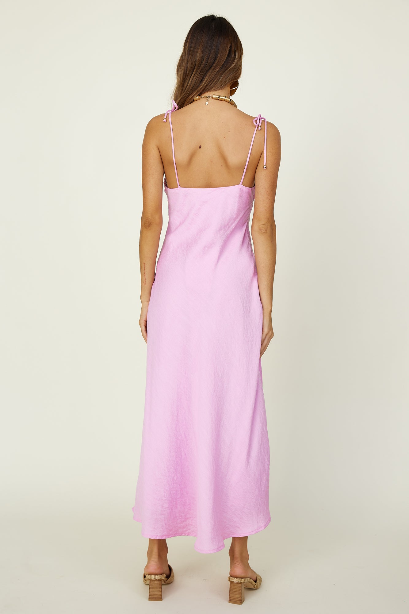 Beneath The Stars Midi Dress Purple-Seaa Fashion