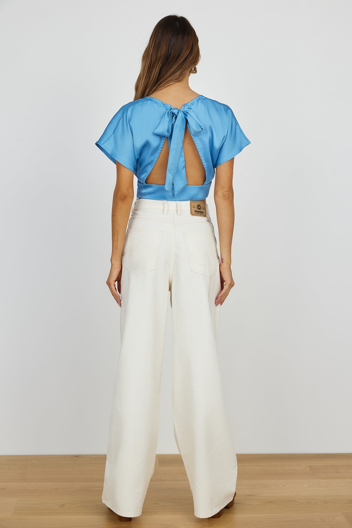 WRANGLER Farrah Wide Jean Parchment-Seaa Fashion