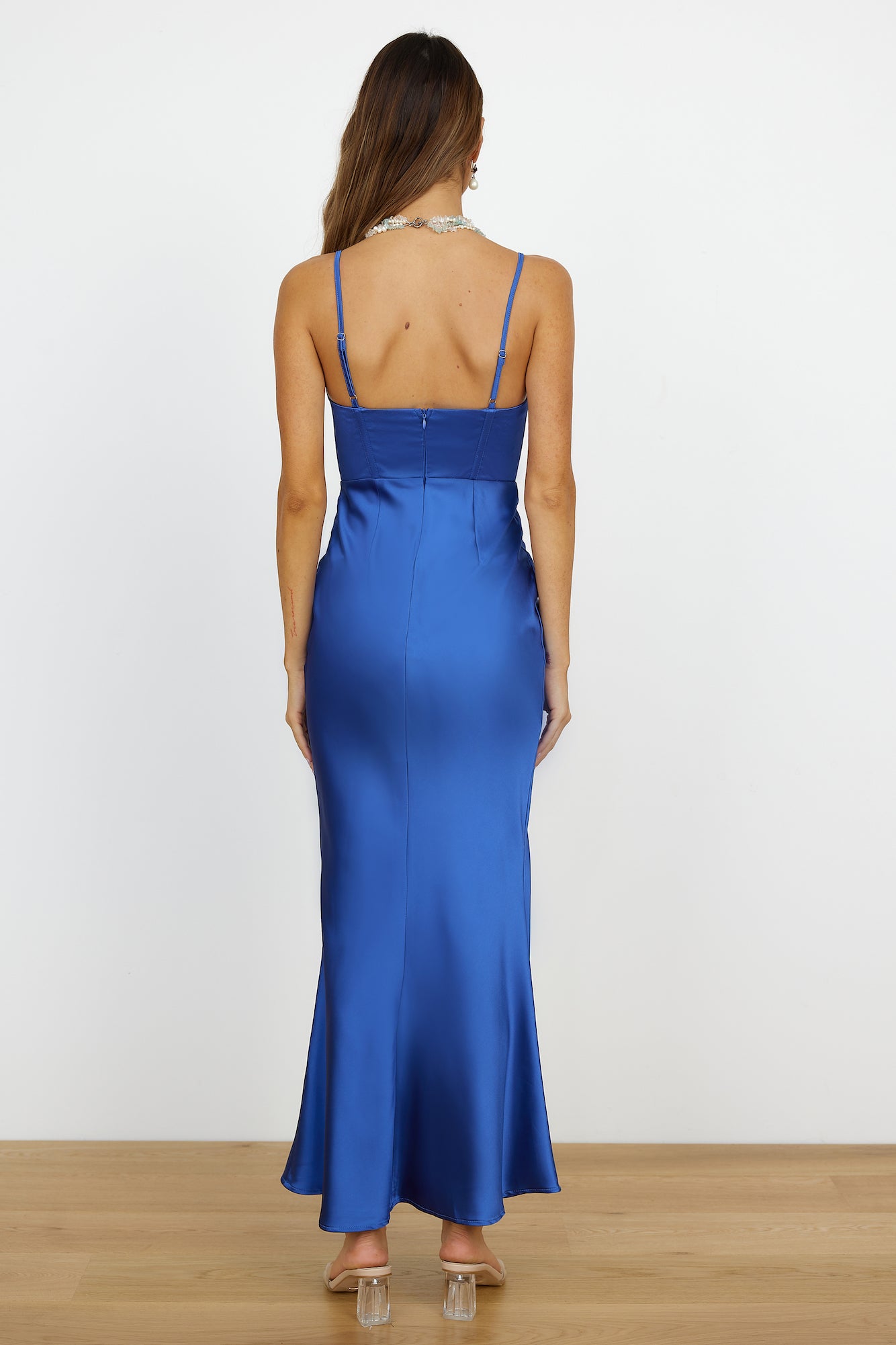 Lucky Moments Maxi Dress Blue-Seaa Fashion